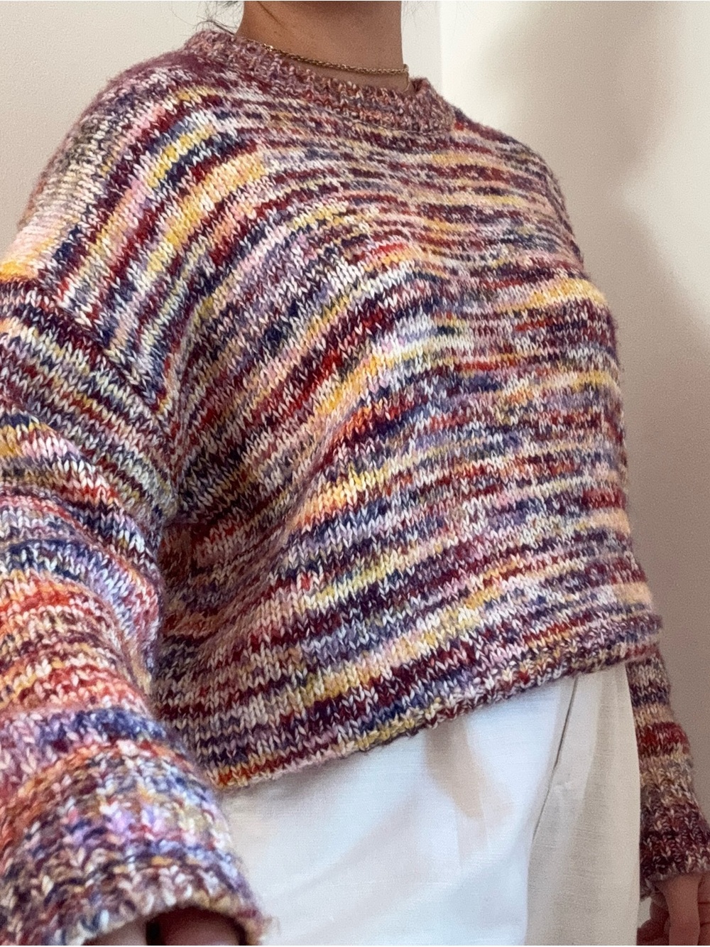 Sweet & Sinful  Multicolor Crewneck Sweater